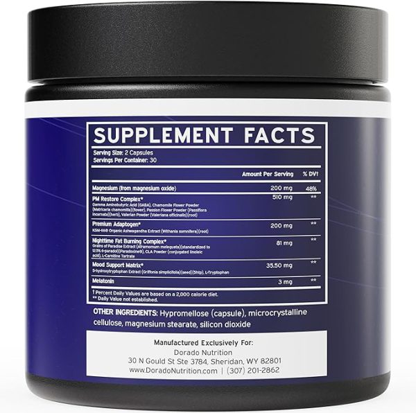 Night Time Fat Burner Pills - Thermogenic Weight Loss & Sleep Support - Appetite Suppressant, Metabolism Booster, Weight Loss Diet Pills - Grains of Paradise - Melatonin - Non-GMO & Vegan Capsules - Image 2